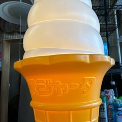 スジャータ　ソフトクリーム看板　オブジェの画像