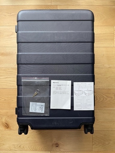♬無印良品 ハードキャリー 62Lネイビー 廃盤/旧モデル