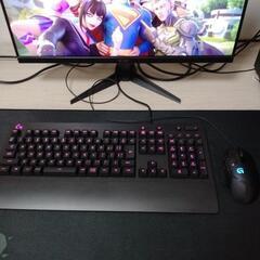 ゲーミングパソコンフルセットi7-8700/RTX2060/24インチモニター165hzの画像