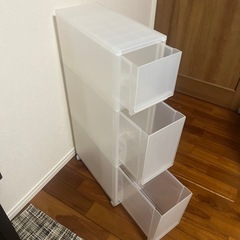 無印良品　ポリプロピレン収納ストッカー　キャスター付きの画像