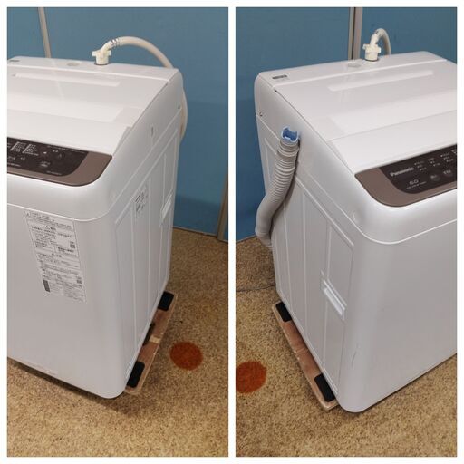 Panasonic 全自動電気洗濯機 6.0kg 2019年製 NA-F60PB13 (uribo