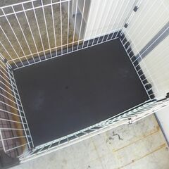 ペットサークル システムサークル ホワイト×ブラウン ペットケージ 【モノ市場東海店】 130の画像