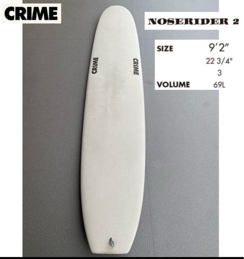 CRIME ロングボード　クライム　引き取り限定 中古】CRIME (クライム)ロングボード[MUSTARD] 11'0