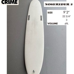 crime クライム　ノーズライダー　ロングボード ソフトボード...