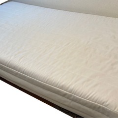 【無料】無印良品 脚付きマットレスベッド（シングル）＋敷パッド付の画像