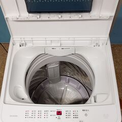 アイリスオーヤマ 全自動電気洗濯機 5.0kg 2023年製 IAW-T504の画像