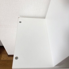 【週末希望】三段ボックス　棚　大　ホワイト　中古の画像