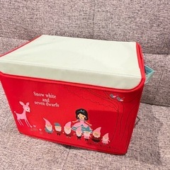 白雪姫と七人のこびと カラーBOX収納 フタ付きの画像