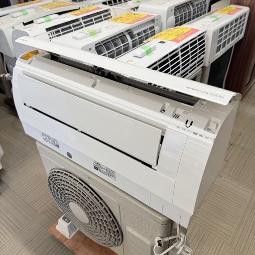 【超美品‼️】定価12万♪ 高級機種 日立 2021年製 6畳用エアコン ステンレスクリーン白くまくん フィルター自動お掃除 凍結洗浄