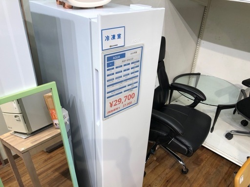 AQUA 1ドア冷凍庫　2024年製 105L 入荷いたしました！
