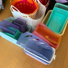 収納グッズ　各種整理整頓ケース　多数　文房具　キッチン　リビング　洗面所　おもちゃ整理　の画像