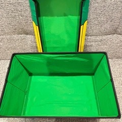 おもちゃBOX  緑  椅子にもなりますの画像