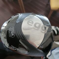 プロギアTR-Xアイアン、eggドライバー、マクレガーウッドの11本セット、ユーティリティ(グリップ無し)と日傘おまけ付きの画像