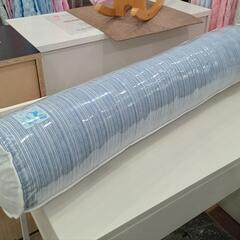 ★ 新品❗  抱き枕   円形  筒型   ブルーホワイト  ひ...