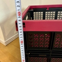 折りたたみ収納ボックス(2ケース)の画像