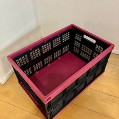 折りたたみ収納ボックス(2ケース)の画像