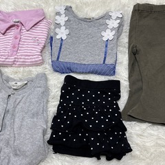  ④110-120cm　女の子 キッズ服 まとめ売り｜カーディガン ワンピース 春秋 古着セットの画像