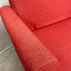2人掛け　ソファー　赤 の画像
