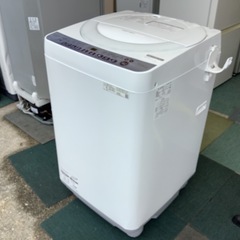 【リサイクルサービス八光】2023年製　シャープ　7kg　全自動洗濯機　ES-T7154-Wの画像