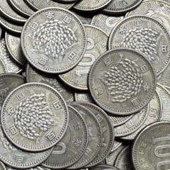 100円銀貨を300円で買取り(稲穂、鳳凰、東京オリ)