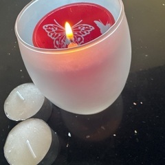 キャンドルホルダーと蝋燭2の画像
