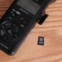TASCAM DR-07MKII microSDカード4GB付 箱有 電池付の画像