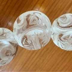 龍神　彫り　水晶　スモーキークォーツ　ロンデルの画像