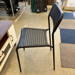 T2507-332 ダイニングチェア 組み立て式 ブラック ② キズ汚れ有りの画像