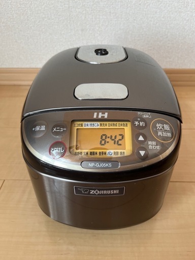 8月引渡し】象印 IH炊飯器 NP-GJ05KS（3合炊き） (じゅん) 野洲