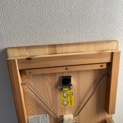 無印良品　天然木（パイン材）折りたたみローテーブルの画像
