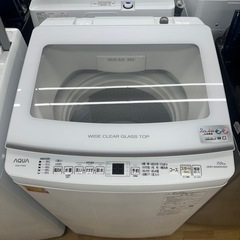 【ドリーム川西店御来店限定】AQUA 洗濯機　AQW-V7N  2022年製／クリーニング済み 【2125560000019871】の画像
