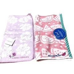 未使用 FEILER LAURA ASHLEY ハンカチ 4枚セット 花柄 綿の画像