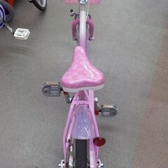 子供用自転車 18インチ ディズニープリンセス ピンク ヘルメット・補助輪付き 女の子 キッズサイクル　西岡店の画像