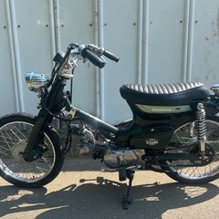 【動画あり】カブ50 チョッパーカスタム　タイヤ前後新品　社外マフラーホンダの画像