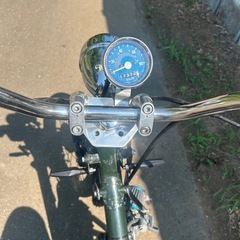 【動画あり】カブ50 チョッパーカスタム　タイヤ前後新品　社外マフラーホンダの画像