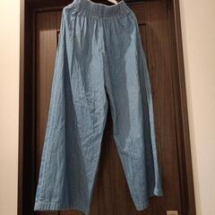 デニム ワイドパンツの画像