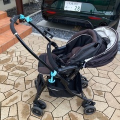コンビ　ベビーカー　メチャカルハンディオート4キャス plus HF エッグショック　　の画像