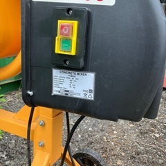 電動コンクリートミキサー PCM420 ドラム容量120L 練り量50L 　USEDの画像