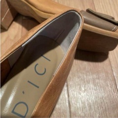 キャメル色パンプス23.5の画像