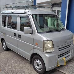 軽バン（スズキエブリイ）車検R9.2月 2人乗りETC 4WDルーフキャリア付きの画像