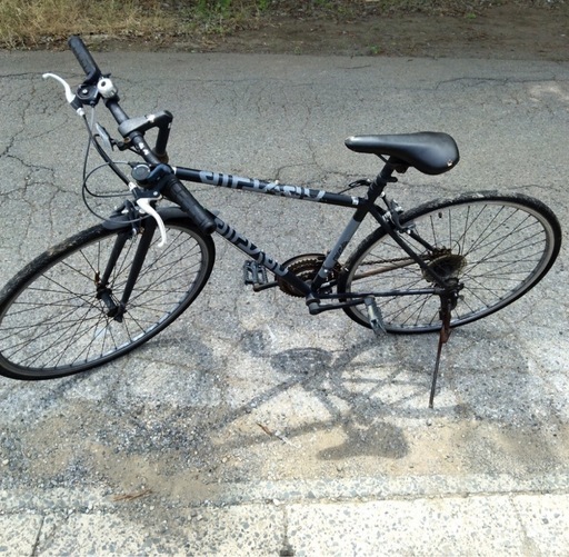 【ジャンク】 クロスバイク 自転車 現状品ジャンククロスバイク 700×28c 6速×3段18速 直接引取希望