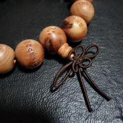 般若心経彫り♢ボサ付き念珠♢ブレスレット A-3の画像