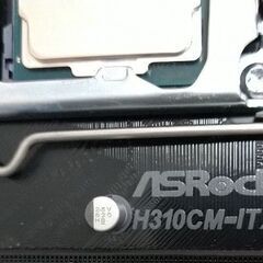 Asrock H310CM-ITX/ACとi5 8500の画像