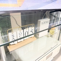 【お取引き確定】テレビ台＊ガラス×グレーの画像