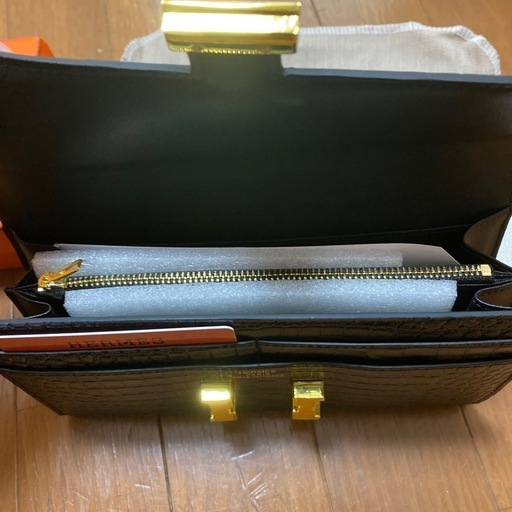 HERMES  constanceロングWallet アリゲーター