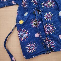 花火柄の甚平の画像