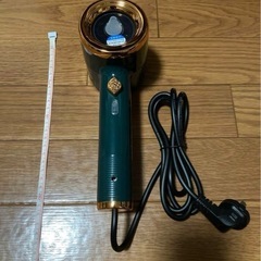 スチームアイロン　グリーン×ゴールドの画像