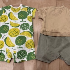 半袖ロンパース80cmの画像