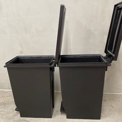 ゴミ箱　黒　2個の画像
