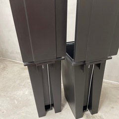 ゴミ箱　黒　2個の画像